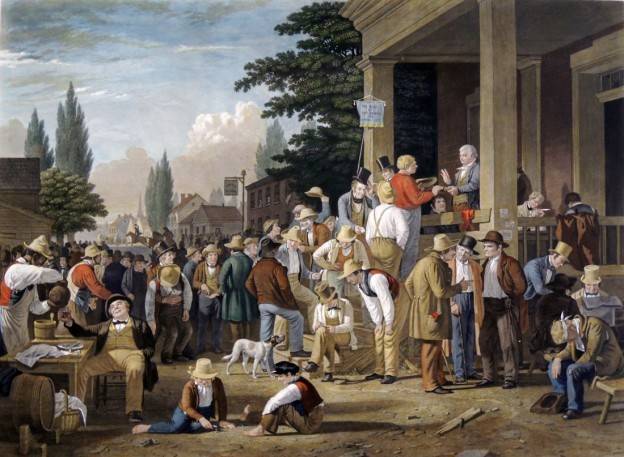 조지 칼렙 빙엄 作 ‘county election’(시골 선거일)    <위키피디아 검색>