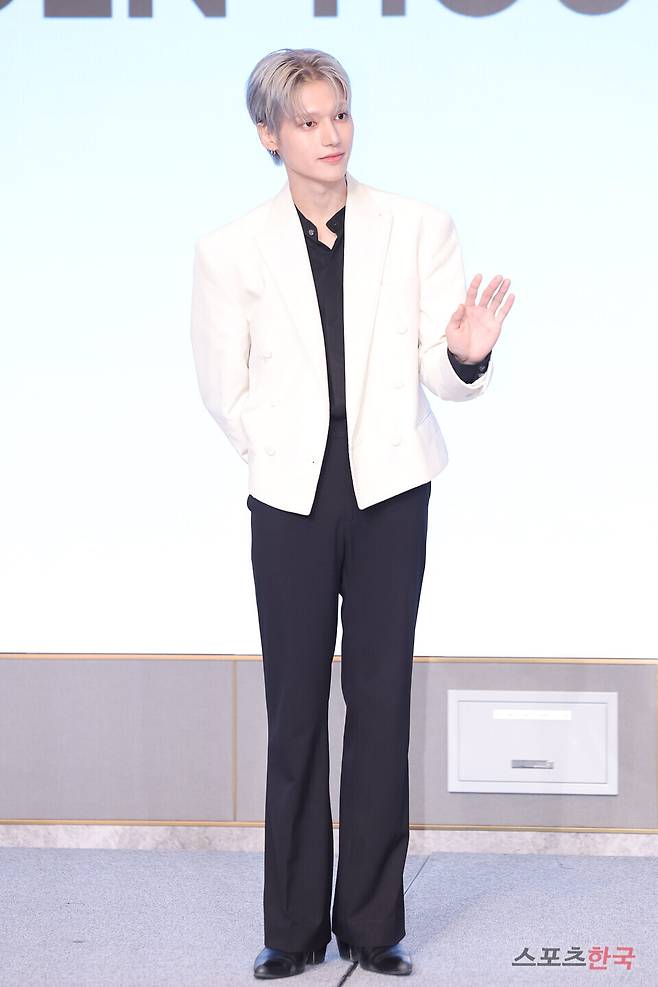 미니 12집 '골든 아워 : 파트3(GOLDEN HOUR : Part.3)' 발매 기념 기자간담회에 참석한 그룹 에이티즈(ATEEZ) 우영. 25.06.12 ⓒ이혜영 기자 lhy@hankooki.com