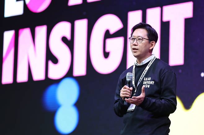 LG AI연구원은 지난 3월 미국 캘리포니아주 새너제이에서 열리는 엔비디아의 연례 개발자 콘퍼런스(GTC)에 참가해 엑사원 딥을 소개했다./LG 제공