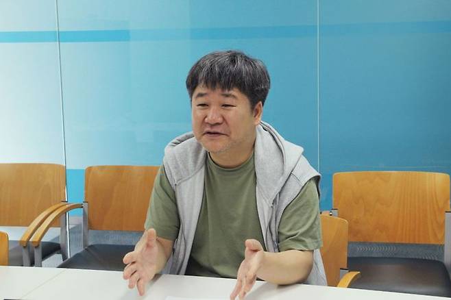 오석주 위메이드넥스트 CTO(최고기술책임자)가 지난달 29일 성남시 분당구 판교에 위치한 위메이드 본사에서 데일리안과 인터뷰하고 있다.ⓒ위메이드