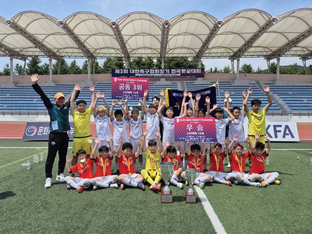 ▲ 강원FC 유소년팀이 제3회 대한축구협회장기 전국풋살대회에 참가해 U-10팀은 우승을, U-12팀은 공동 3위를 기록했다.