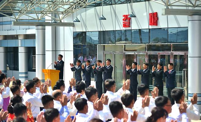 The Kalma Station in Wonsan, North Korea, completed as of June 12 [RODONG SINMUN/NEWS1]