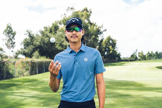 제125회 US오픈 활약을 다짐하며 포즈를 취하고 있는 이민우.