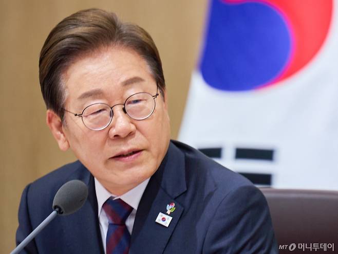 이재명 대통령이 지난 10일 서울 용산구 대통령실 청사에서 열린 국무회의에서 모두발언을 하고 있다. / 사진=대통령실