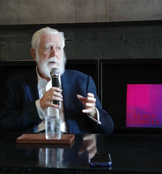 작가 제임스 터렐. 이정아 기자