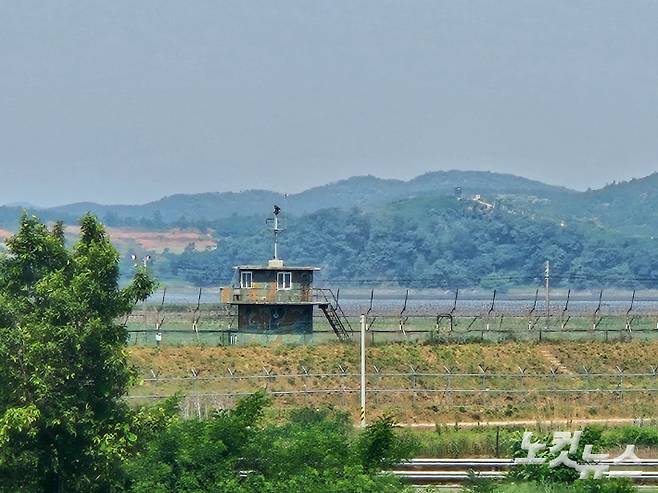 12일 오전 파주시 탄현면 대동리 군사분계선. 고무성 기자