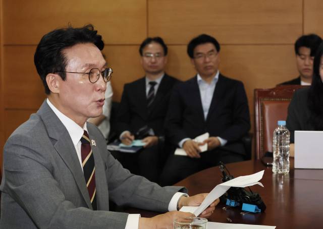 ▲김민석 국무총리 후보자가 10일 서울 종로구 통의동 청문회 준비단 사무실에서 기자간담회를 하고 있다. ⓒ연합뉴스