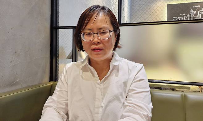 사촌 동생 잃은 중국동포 여국화씨. 김승환 기자