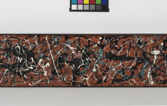 잭슨 폴록작 ‘수평적 구조’(1949).