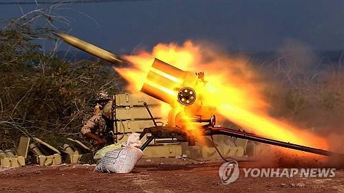 이란 혁명수비대가 미사일 발사훈련을 하는 모습  [EPA=연합뉴스 자료사진. 재판매 및 DB금지]