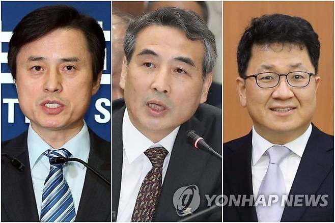 왼쪽부터 조은석-민중기-이윤제 [연합뉴스 자료사진]