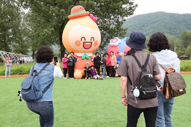 지난달 27일 개막한 2025 자라섬 봄꽃 페스타. 오는 15일까지 자라섬 남도 일원에서 23일간 일정으로 진행된다. 사진=가평군