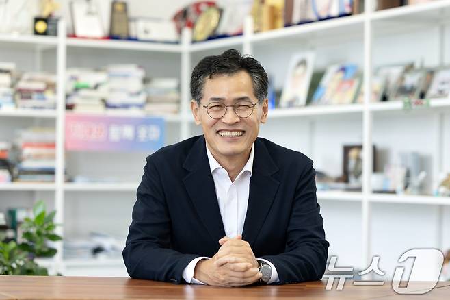 이기재 양천구청장이 11일 오전 서울 양천구청에서 뉴스1과 인터뷰하고 있다. 2025.6.11/뉴스1 ⓒ News1 이승배 기자