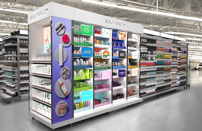 미국 월마트(Walmart) 내 화장품 전문 코너 '뷰티 스페이스' 모습. /월마트 제공