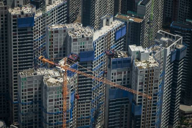 서울시내 아파트 공사현장. 뉴시스