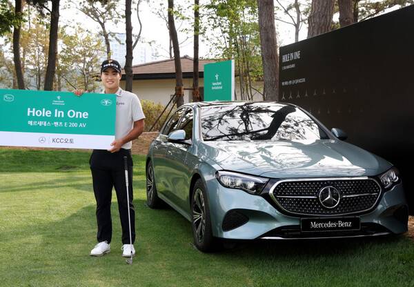 한국프로골프(KPGA) 투어와 일본프로골프투어(JGTO)가 공동 주관하는 2025년 하나은행 인비테이셔널에 출전한 이규민 프로가 1라운드에서 홀인원을 기록했다. 사진제공 =KPGA