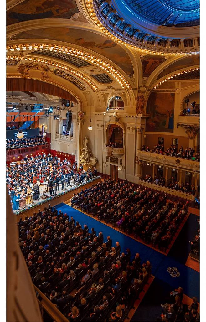 프라하의 봄 국제 음악 축제의 주무대인 오베츠니 둠(시민회관) 스메타나홀 내부 전경.  /프라하의 봄 국제 음악 축제 제공