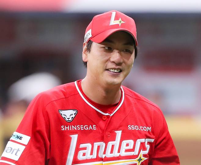 SSG 랜더스의 투수 김광현. SSG 랜더스 제공