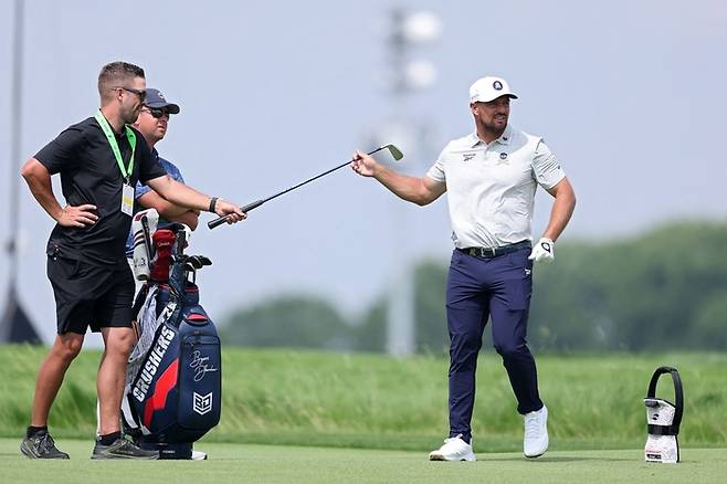US오픈 2연패에 도전하는 브라이슨 디섐보. AFP 연합뉴스