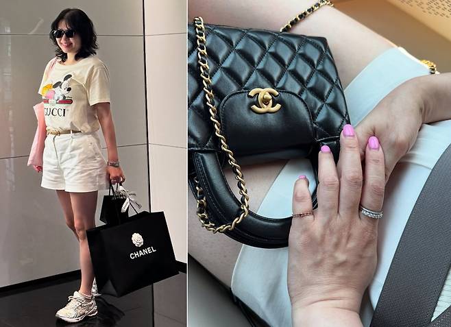 정종철이 모임을 앞둔 아내 황규림에게 명품가방을 선물했다. /사진=인스타그램 갈무리