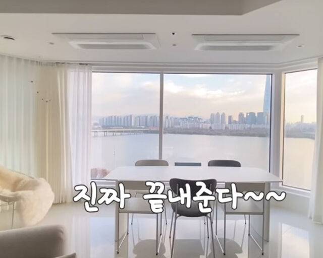 오나라의 한강뷰 아파트가 눈길을 끌고 있다. / 유튜브 '공간치유'