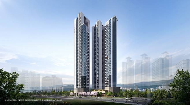 [쌍용 더 플래티넘 서면 투시도]