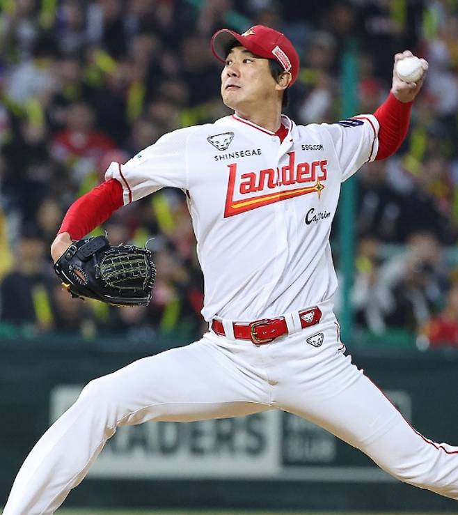 프로야구 SSG 좌완 에이스 김광현. 연합뉴스