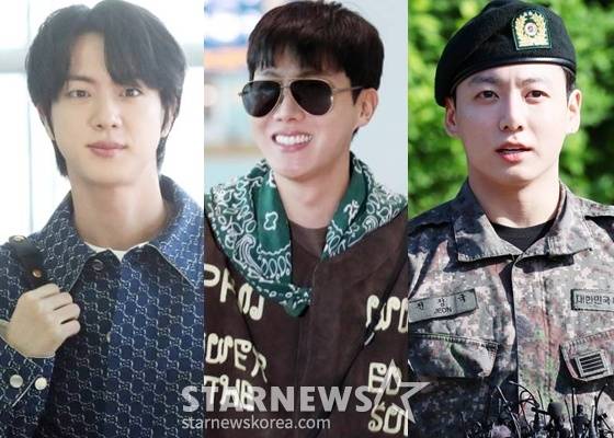 진, 제이홉, 정국/사진=스타뉴스