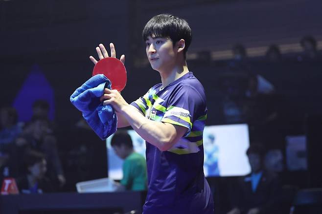 두나무 프로탁구리그 4강에 오른 박강현 [한국프로탁구연맹 제공. 재판매 및 DB 금지]