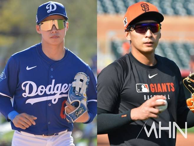 (다저스 김혜성(왼쪽)과 이정후)