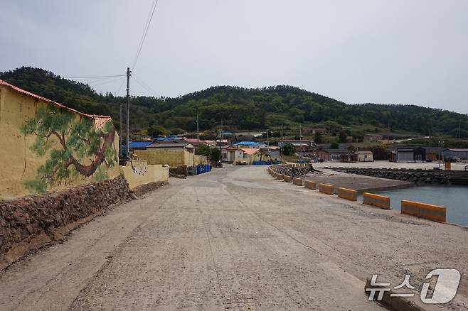 옥도 북방파제에서 옥도마을로 들어가는 진입로 풍경.2025.6.13/뉴스1 ⓒ News1 조영석 기자
