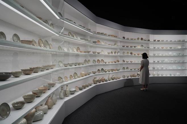 국립중앙박물관 '새 나라 새 미술' 1부 전시 마지막 부분의 전경.