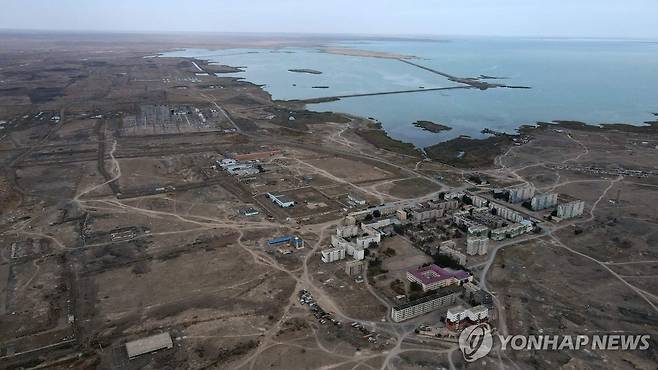 카자흐스탄 원자력 발전소 건설 부지 [AFP 연합뉴스 자료사진. 재판매 및 DB 금지]