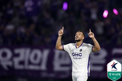 모따의 골 세리머니 장면. [한국프로축구연맹 제공. 재판매 및 DB 금지]