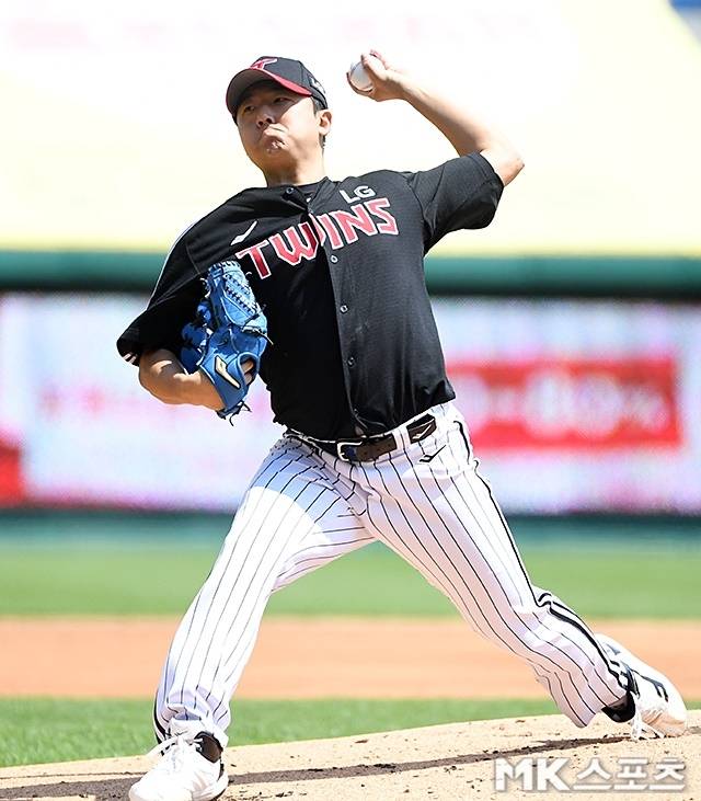 송승기는 15일 대전 한화전에 LG의 선발투수로 마운드에 오른다. 사진=천정환 기자