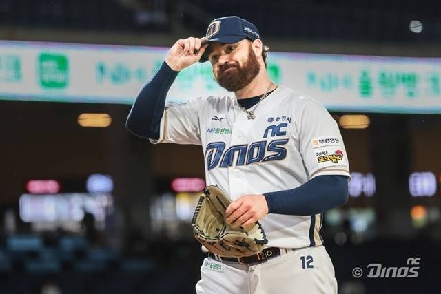 로건은 15일 창원 KIA전에서 웃지 못했다. 사진=NC 제공