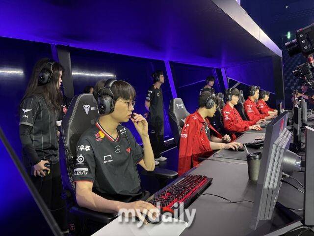 T1이 3대0 셧아웃으로 한화생명을 꺾고 2025 MSI 무대에 진출했다. /박성규 기자