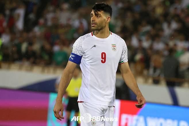 이란 국가대표팀 주장이자 핵심 공격수인 메흐디 타레미. /AFPBBNews=뉴스1