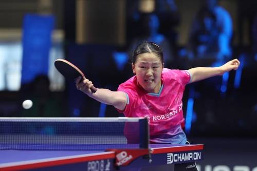 대한항공 이승은의 경기 장면 [한국프로탁구연맹 제공. 재판매 및 DB 금지]