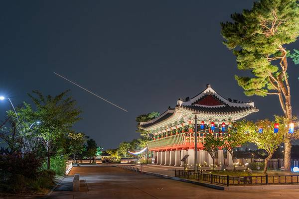 계양아라온 빛의거리. <계양구 제공>