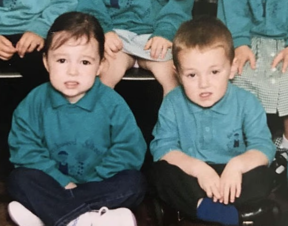 마이클 무어(26)와 애슐리(26) 부부의 유치원 사진. 데일리메일