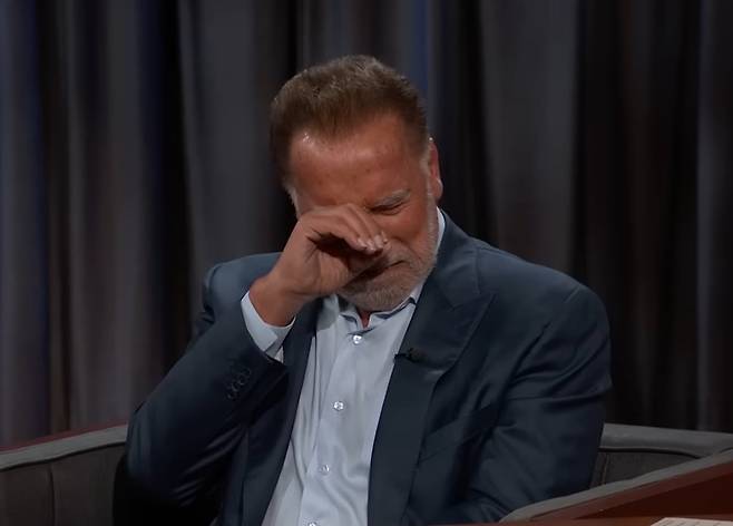 유명 할리우드 배우 아놀드 슈워제네거. /지미키멜라이브 유튜브