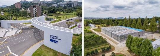 순천향대 향설동문 전경(왼쪽)·연암대 차세대농업기술센터 스마트팜 전경. 대전일보DB