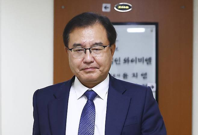 순직 해병 수사 방해 의혹 사건을 수사할 이명현 특별검사가 13일 서울 서초동 사무실을 나서고 있다. 2025.06.13. 뉴시스