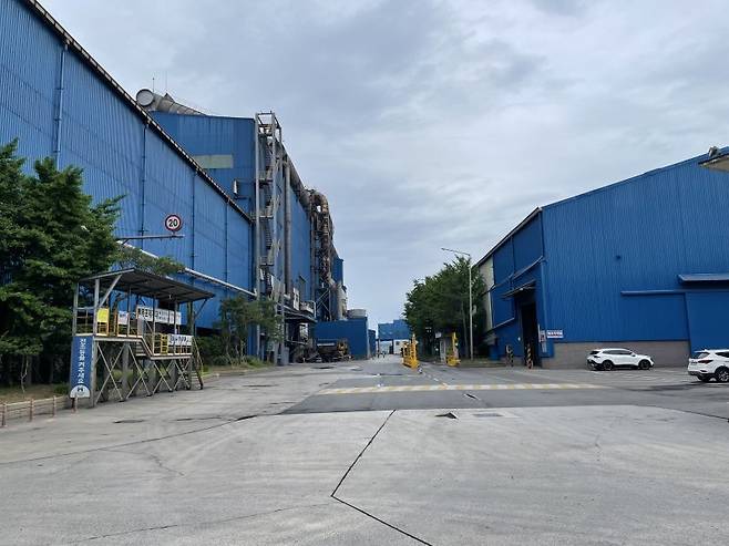 지난 13일 현대제철 포항 2공장 모습