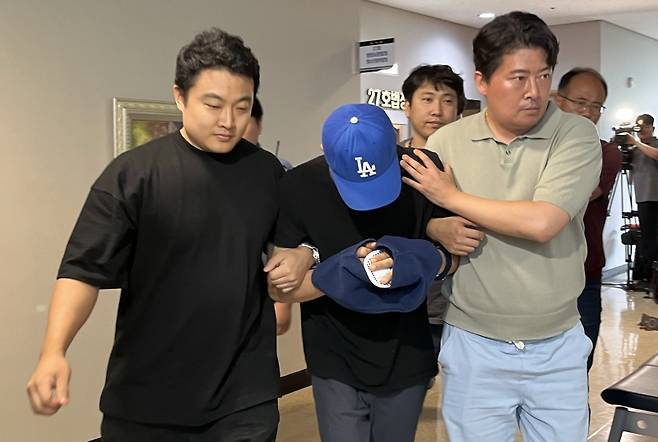 ▲영장실질심사 마친 '안전조치 여성' 살해 피의자 [연합뉴스]