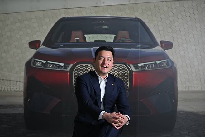 Kwon Hyeok-min, vice chairman of Deutsch Automobile Group, poses for a photo before an interview with The Korea Herald at Deutsch Automobile Group's headquarters in Seoul on Thursday. (Im Se-jun/The Korea Herald).