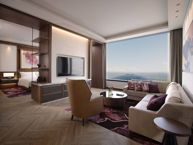 A hotel room at the Inspire hotel [INSPIRE ENTERTAINMENT RESORT]