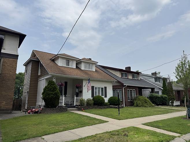 US오픈이 열리고 있는 오크몬트 컨트리클럽 주변에 위치한 한 가정집. 임정우 기자