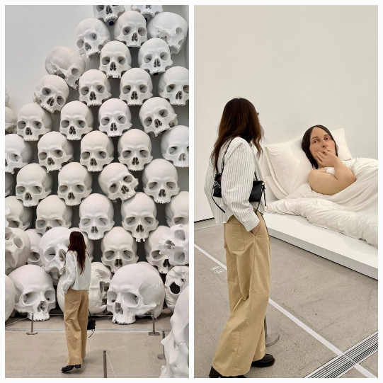 이지아가 강렬한 예술적 순간을 마주했다.사진=이지아 sns